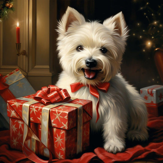 Christmas Dog | Diamond Painting