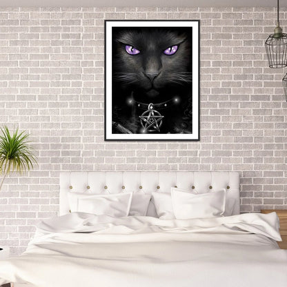 Black Midnight Cat | Diamond Painting