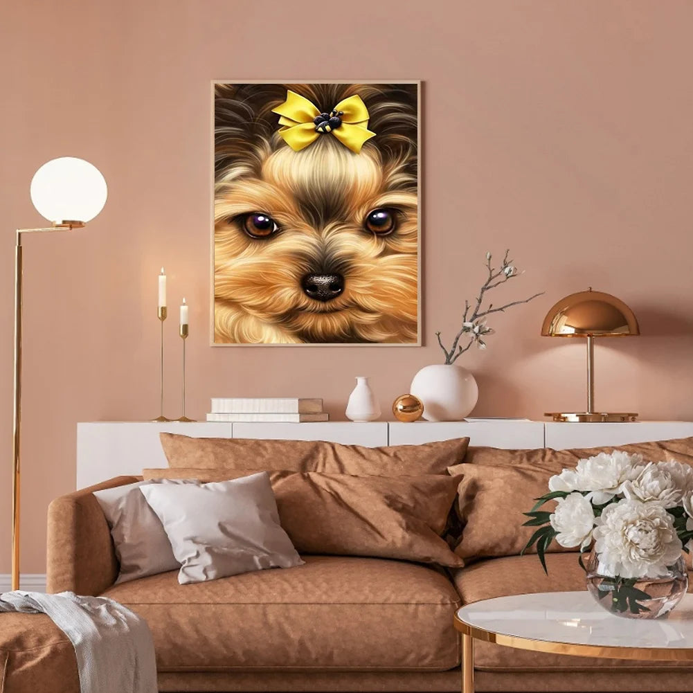 Cute Dog Yorkie | Diamond Painting