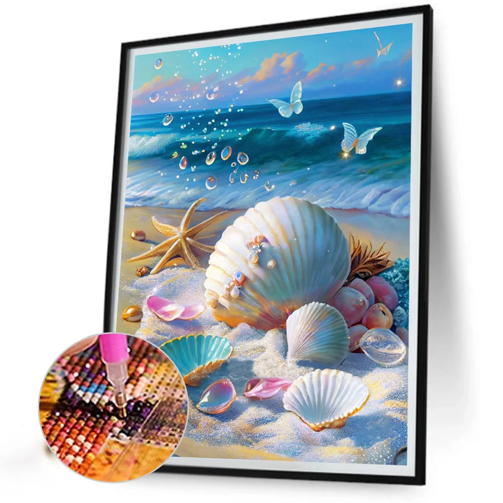 Shells On The Beach | Diamond Painting