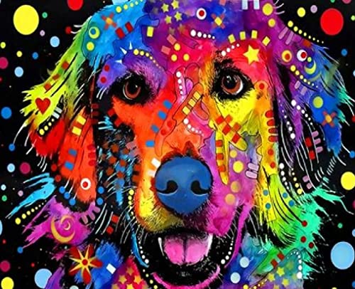 Dog Golden Retriever | Cross Stitch Embroidery