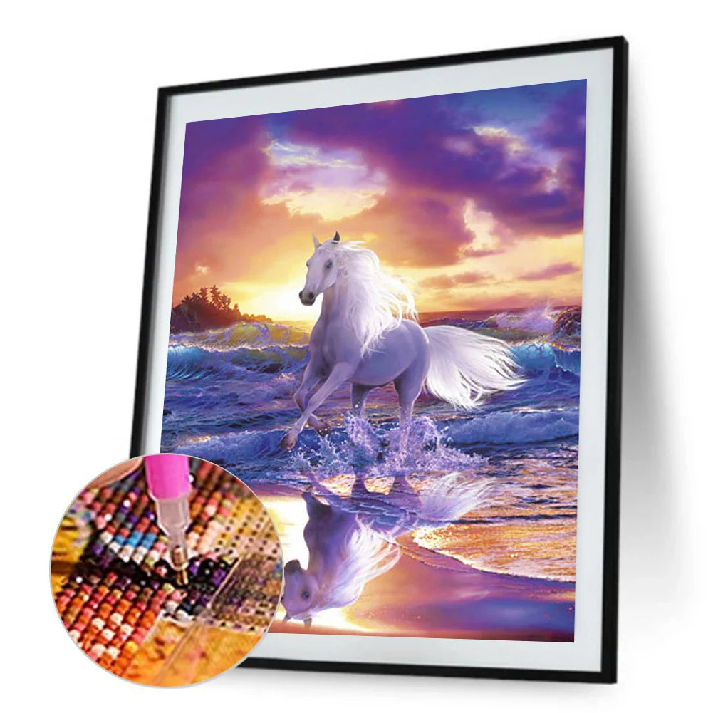 White Horse | Diamond Painting