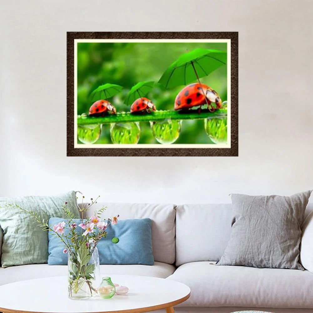 Ladybug Flower | Diamond Painting
