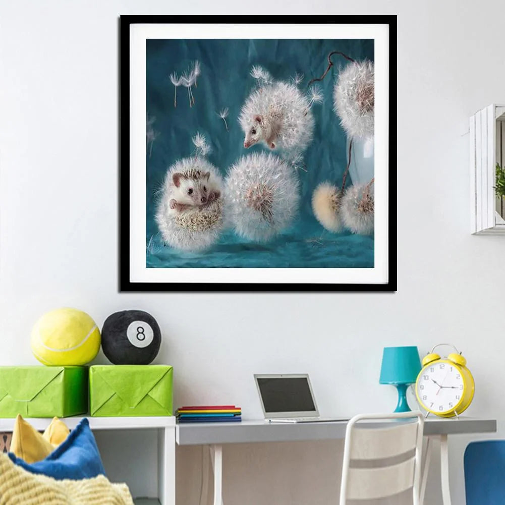 Hedgehog Flower | Diamond Painting