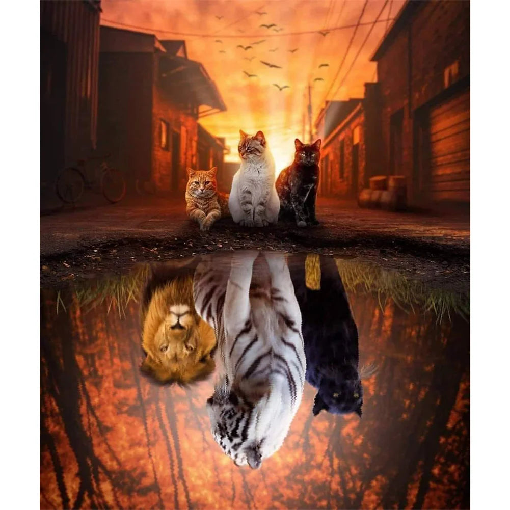 Midnight Cat | Cross Stitch Embroidery