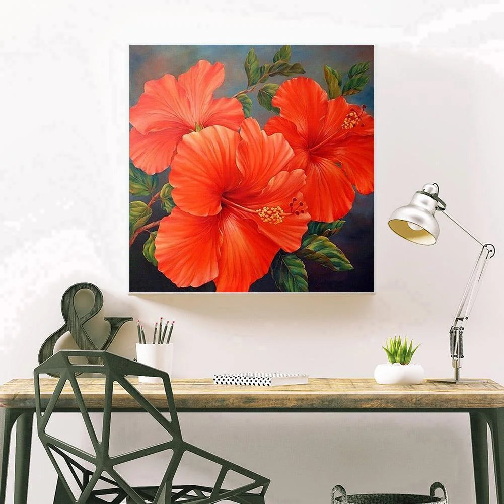 Red Flowers | Diamond Painting