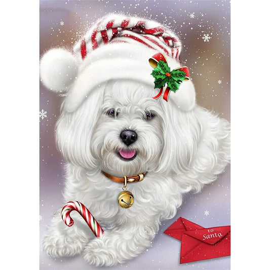 Christmas Dog | Diamond Painting