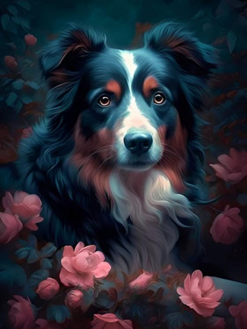 Dog Australian Shepherd | Diamond Painting