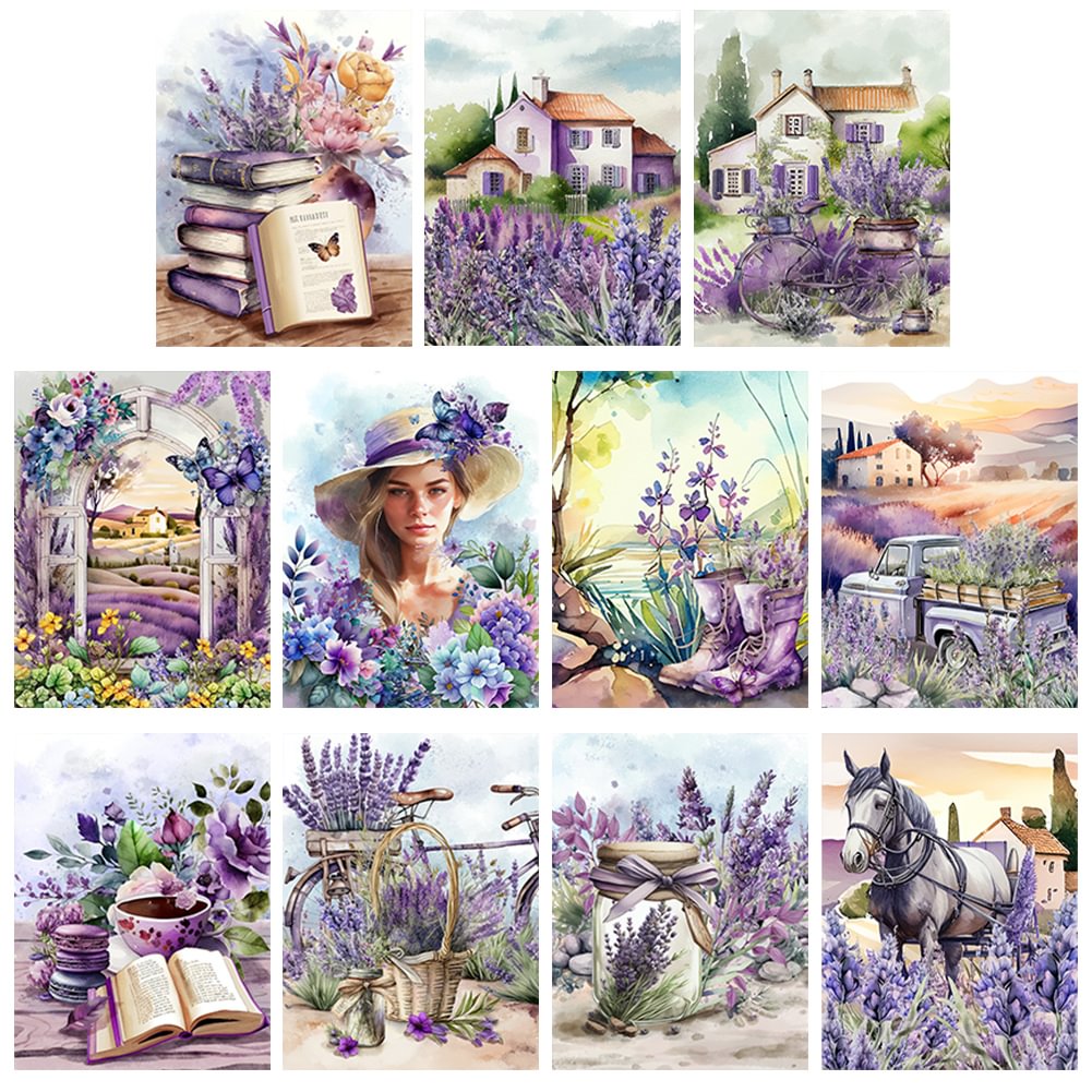 Flower Lavender | Diamond Painting