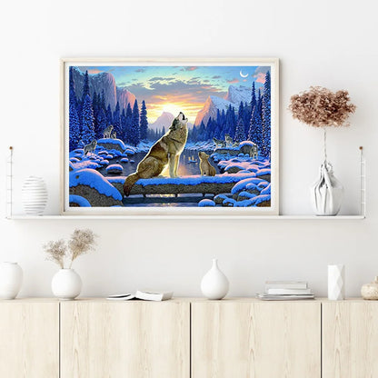 Howling Wolf | Diamond Painting