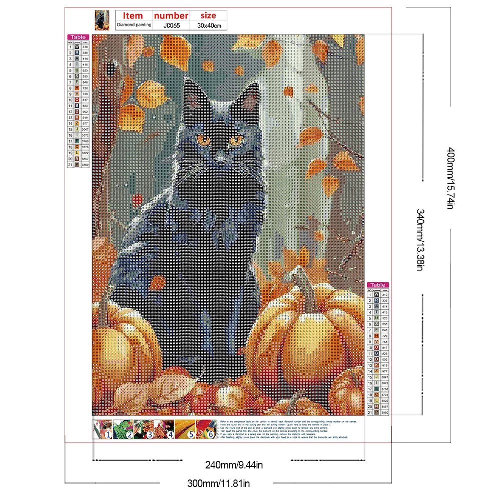 Halloween Black Cat | Diamond Painting