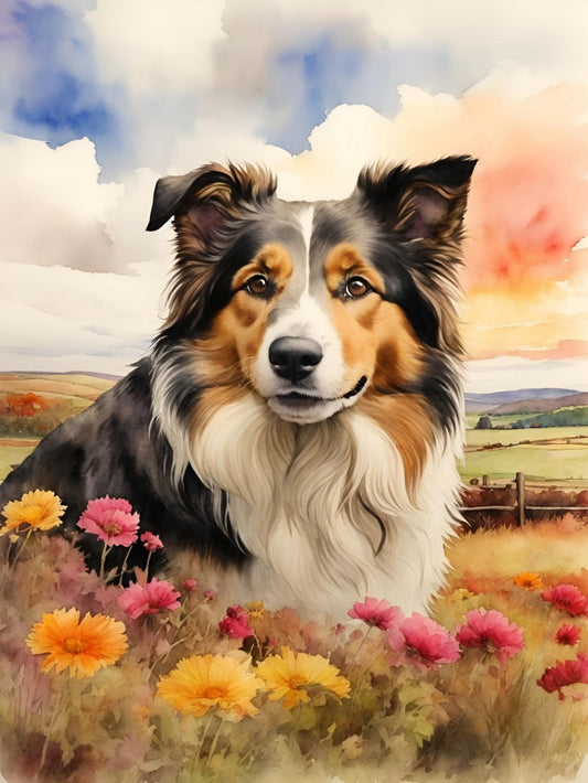 Dog Australian Shepherd | Diamond Painting