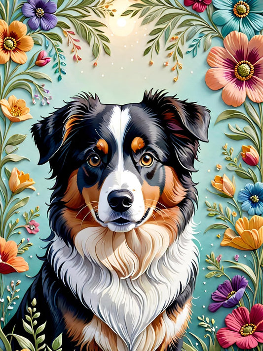 Dog Australian Shepherd | Diamond Painting