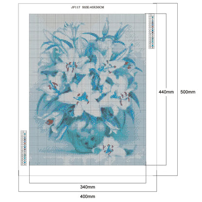 Blue Flower | Diamond Painting