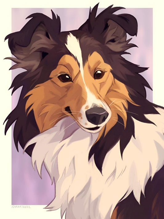 Dog Australian Shepherd | Diamond Painting