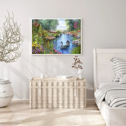 Beautiful Swan | Diamond Painting