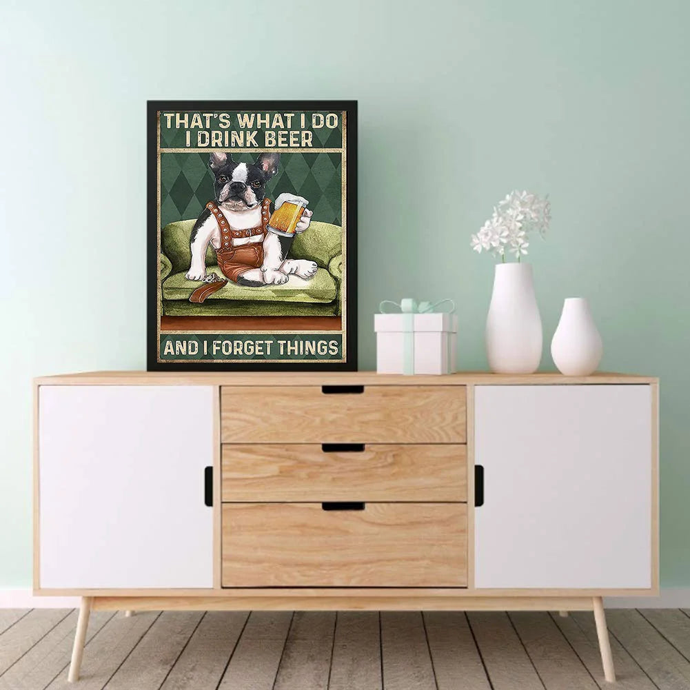 French Bulldog Dog Poster | Diamond Painting