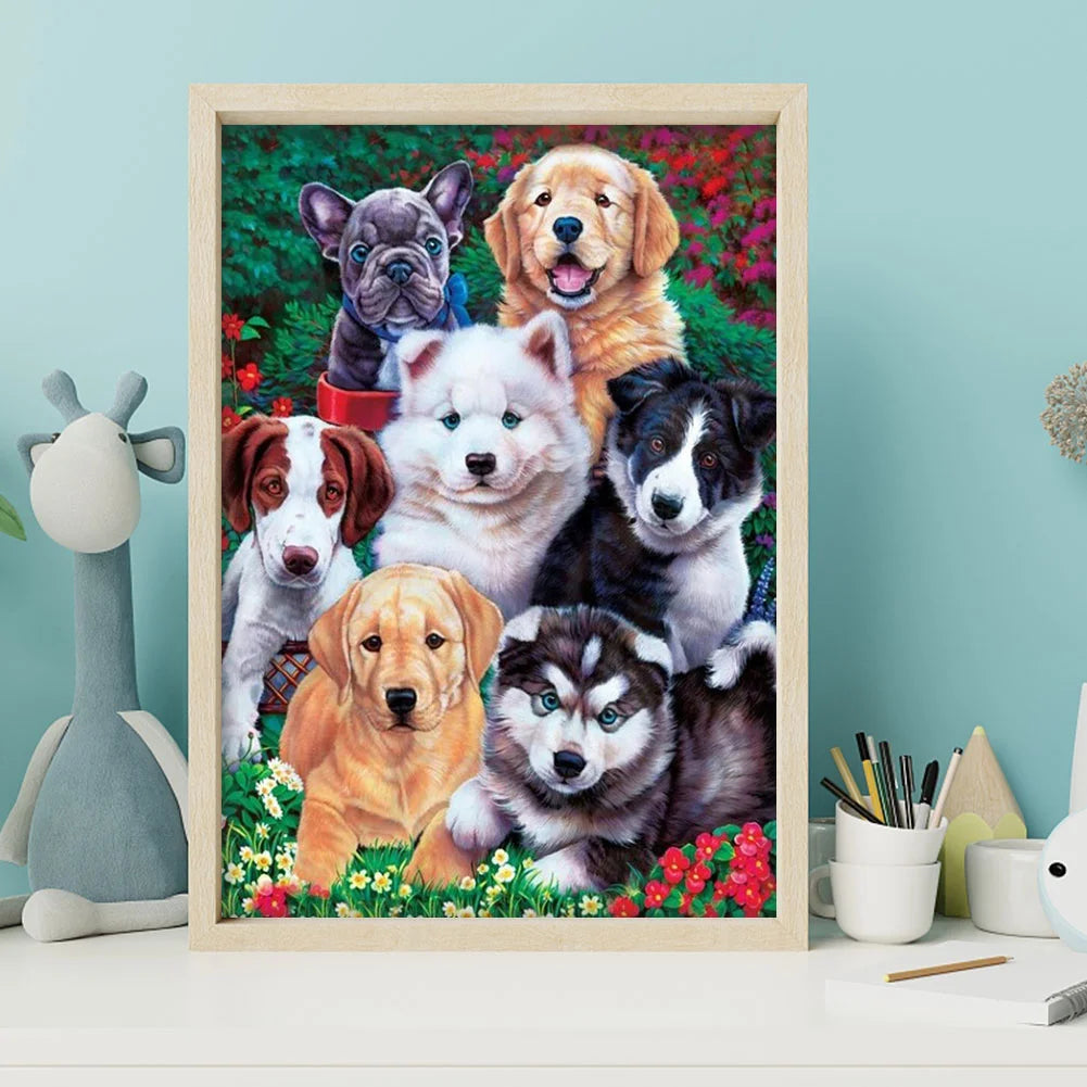 Dog Together | Diamond Painting