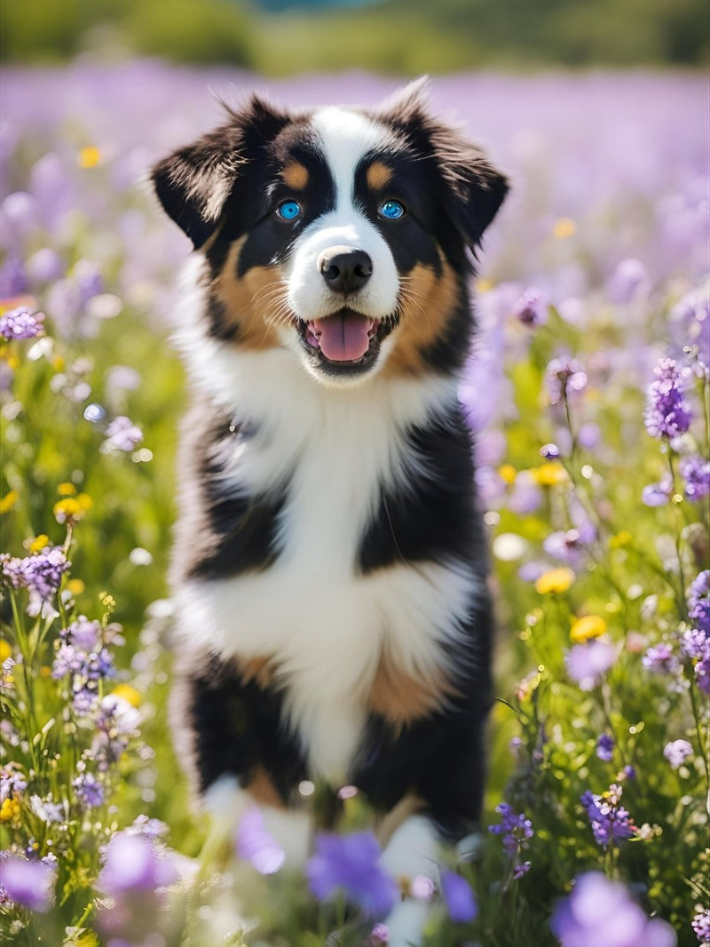 Dog Australian Shepherd | Diamond Painting