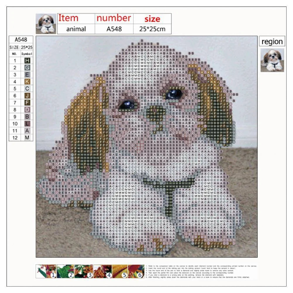 Cute Dog Shih Tzu | Diamond Painting