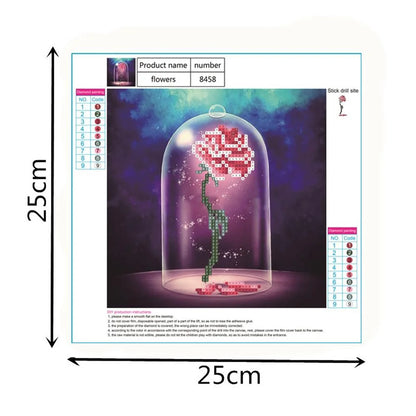 Pink Rose | Diamond Painting