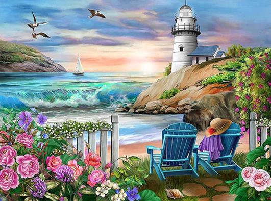 Beach Chair | Cross Stitch Embroidery