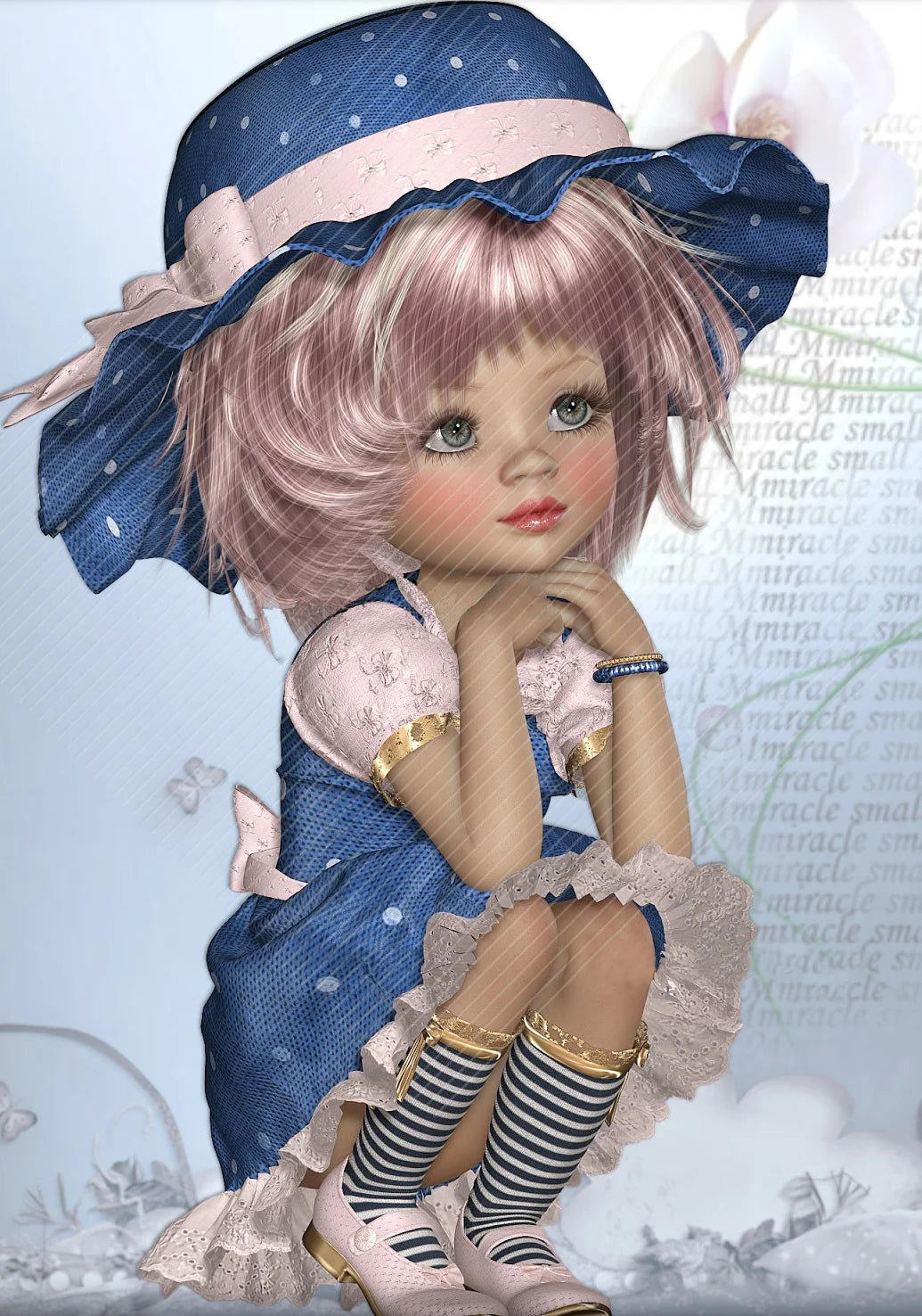 Beautiful Girl | Cross Stitch Embroidery
