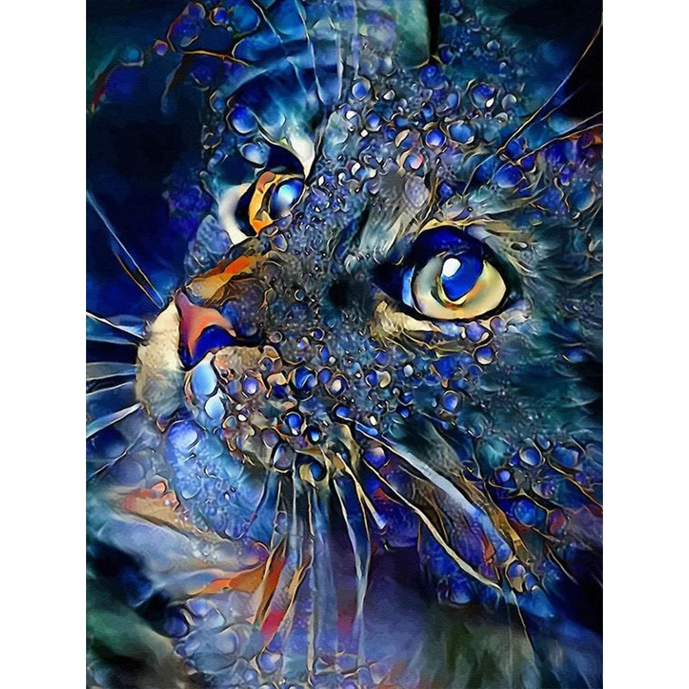 Colorful Cat | Cross Stitch Embroidery