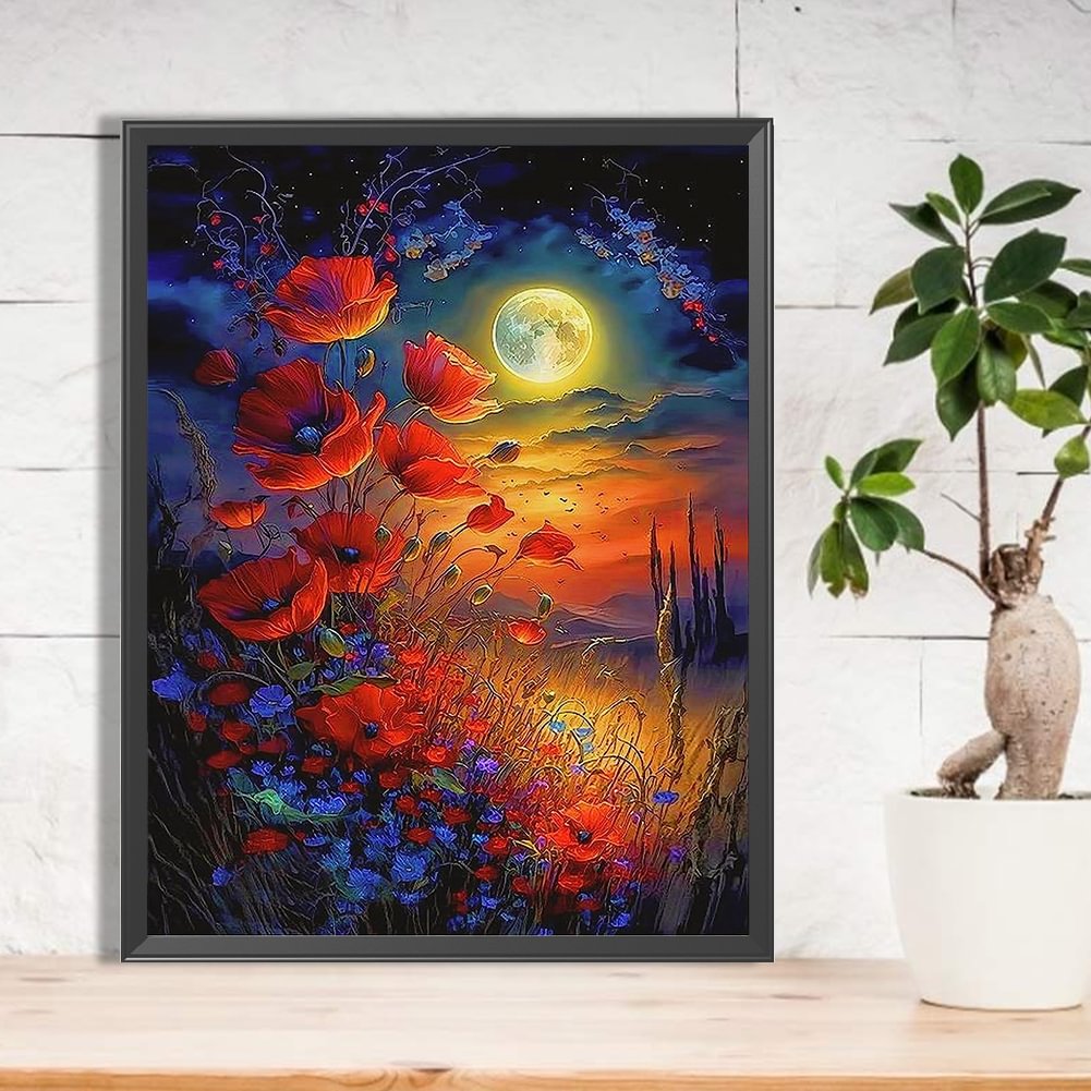 Night Moon Flower | Diamond Painting