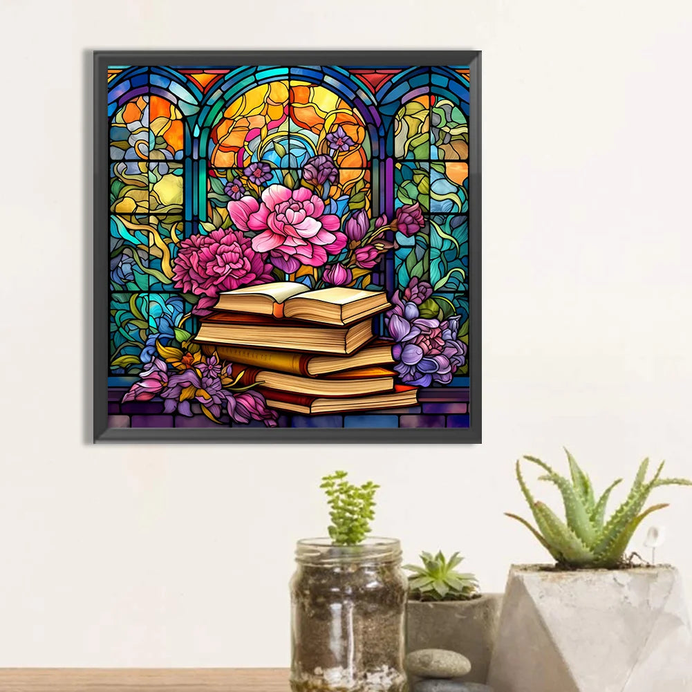 Books Flower | Diamond Painting