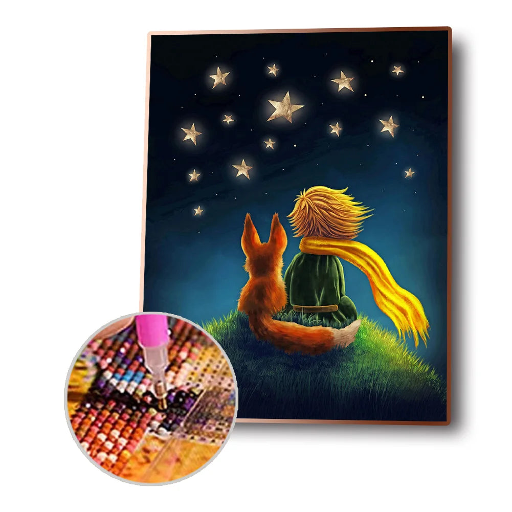 Little Prince And Dog | Diamond Painting