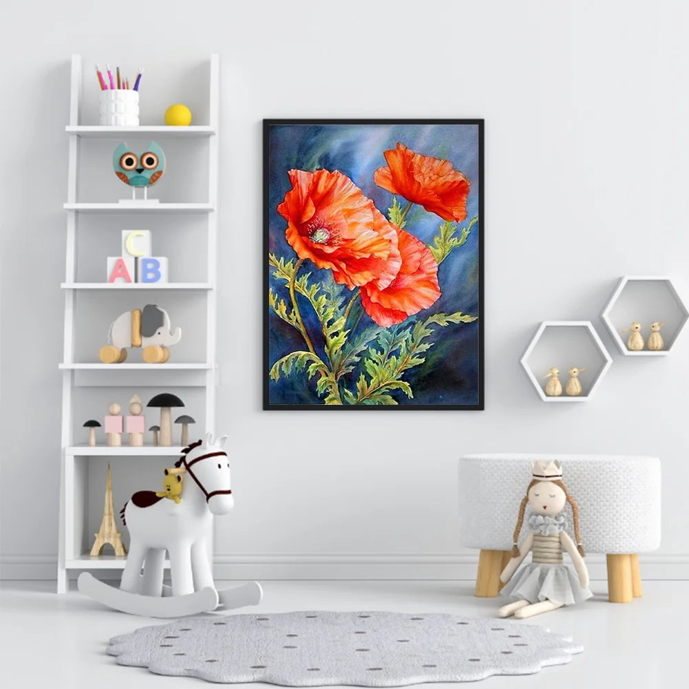 Red Flower | Diamond Painting