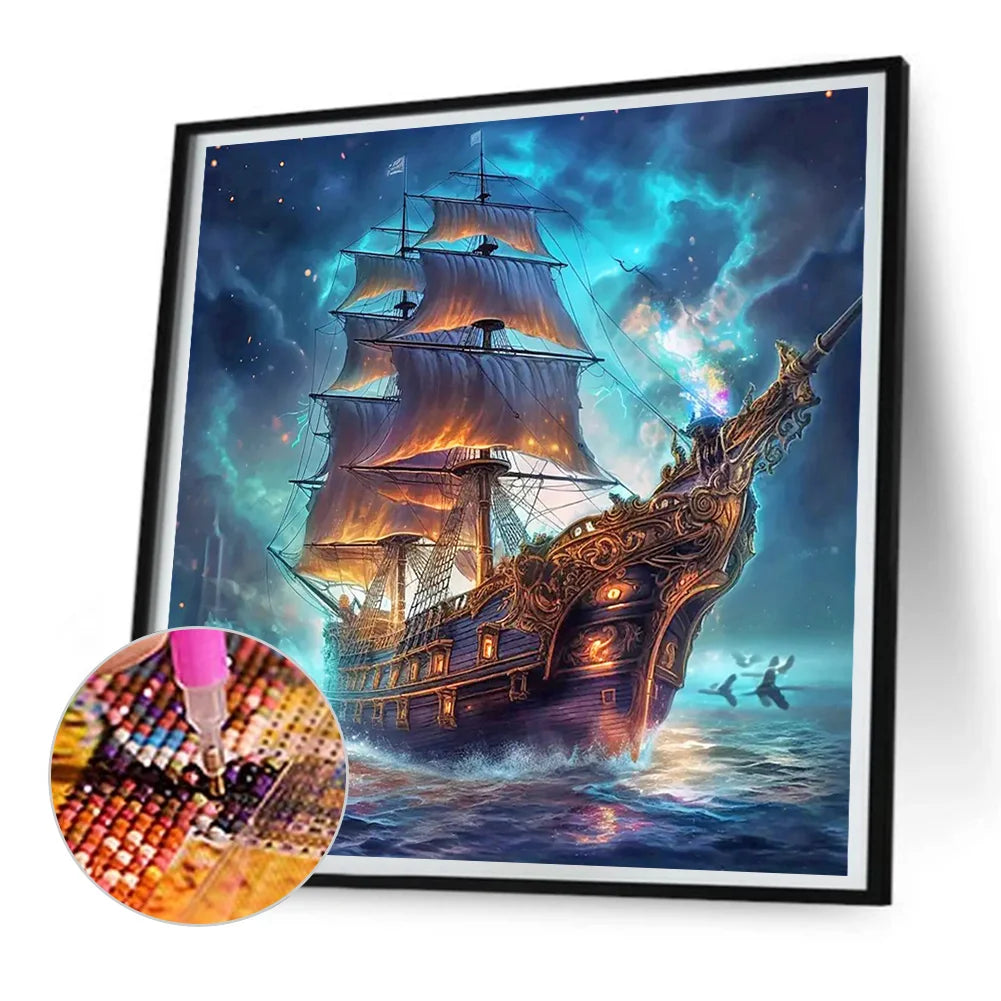 Ship At Sea | Diamond Painting