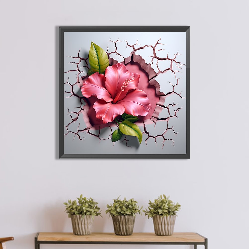 Flower In The Wall | Diamond Painting