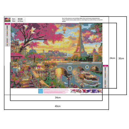 Café Under The Eiffel Tower | Diamond Painting
