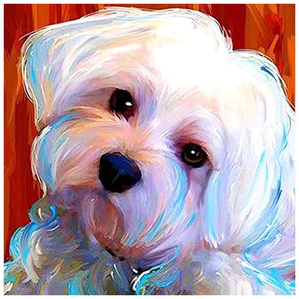 White Dog Shih Tzu | Cross Stitch Embroidery