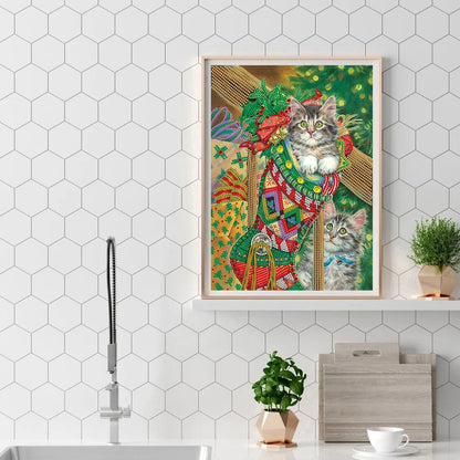 Christmas Cat | Diamond Painting