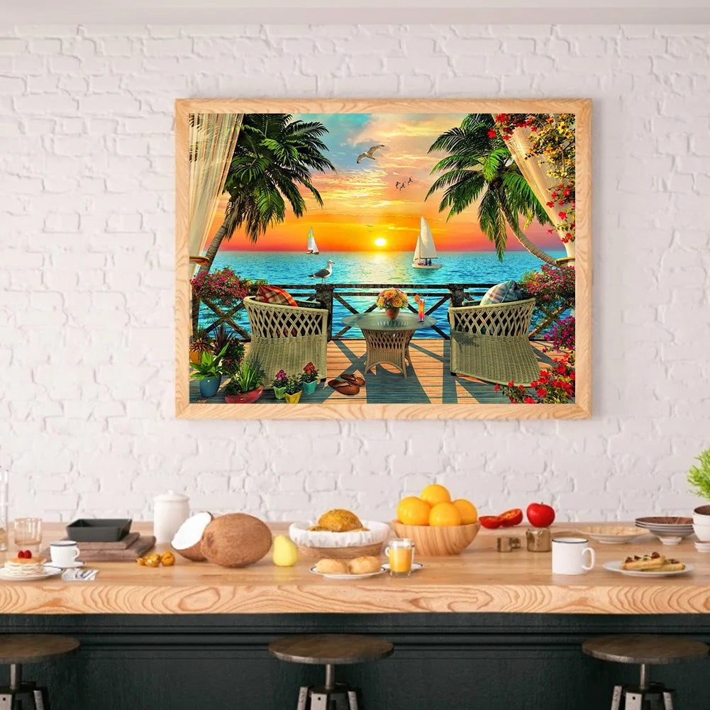 Enjoy The View From The Balcony | Diamond Painting