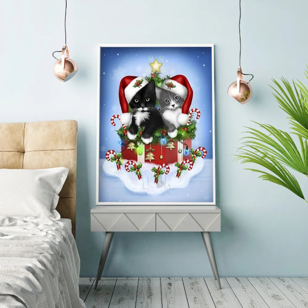 Christmas Cat | Diamond Painting