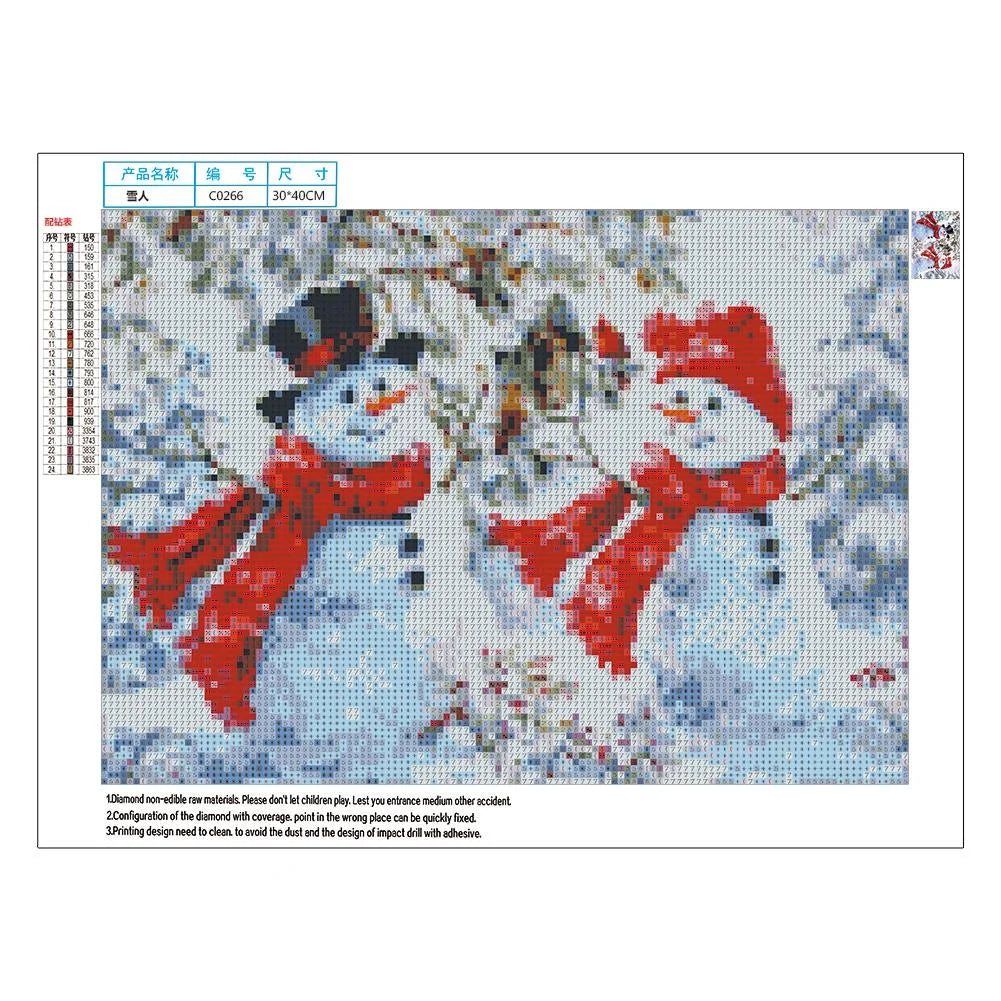 Two Snowmen | Diamond Painting