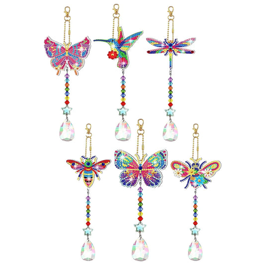 2pcs/set Diy Diamond Painting Wind Chime