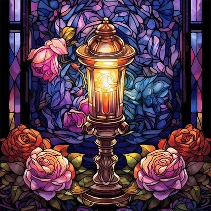 Street Lamp Flower | Diamond Painting