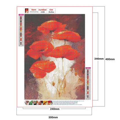 Red Flower | Diamond Painting
