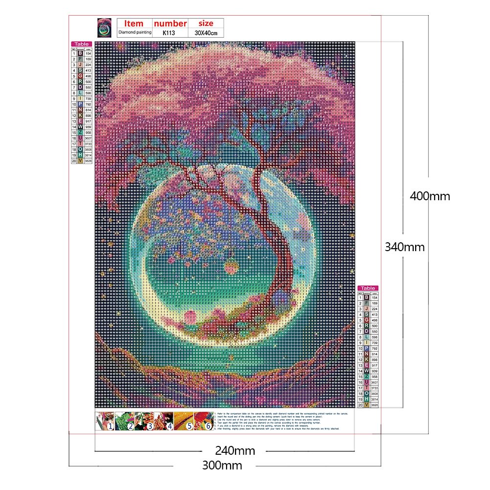 Tree Flower | Diamond Painting