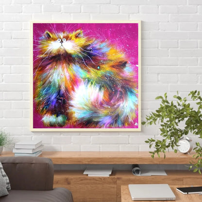 Colorful Cat | Diamond Painting