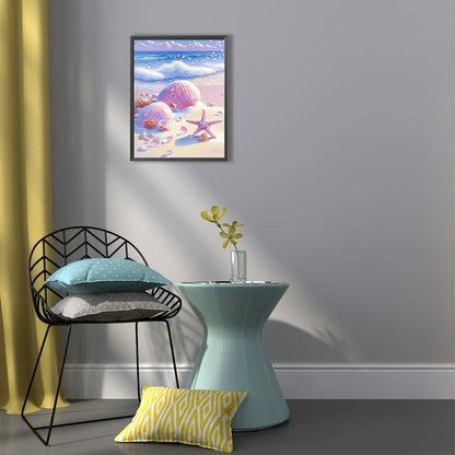 Pink Shells And Starfish | Diamond Painting
