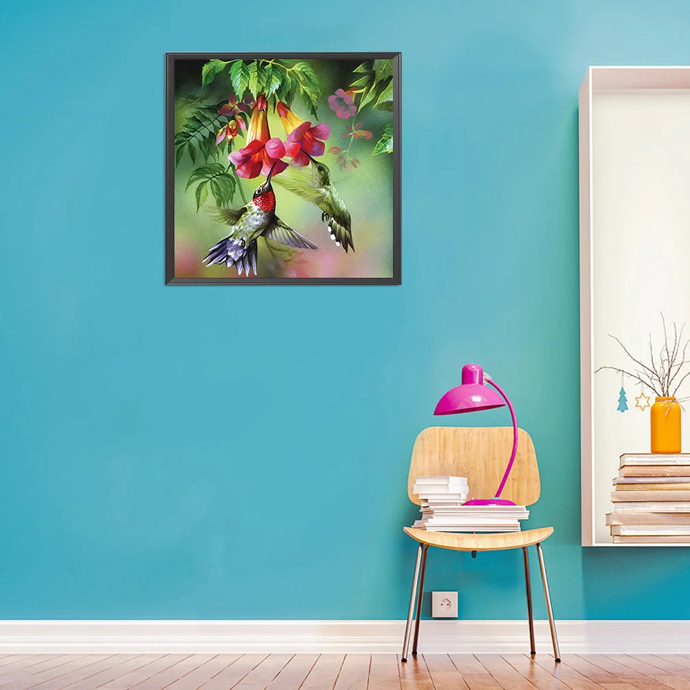 Flower Hummingbird | Diamond Painting