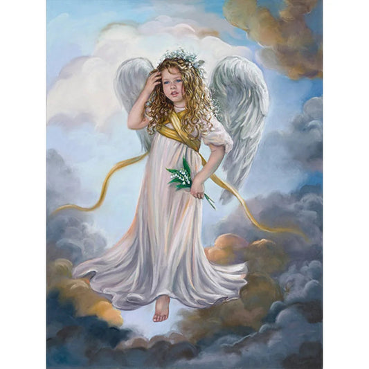 Angel Girl | Cross Stitch Embroidery