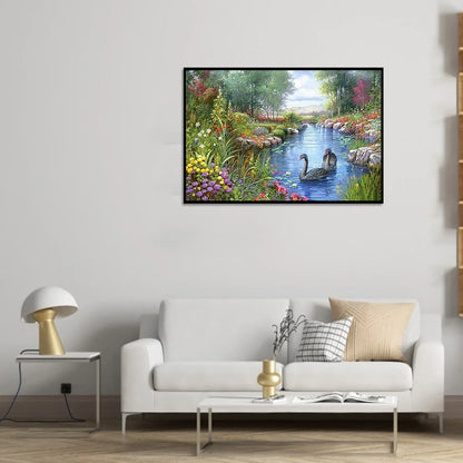 Beautiful Swan | Diamond Painting