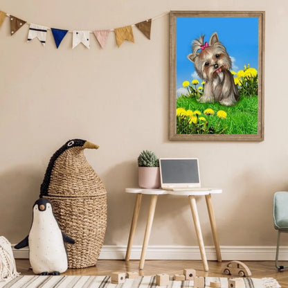 Cute Dog Yorkie | Diamond Painting